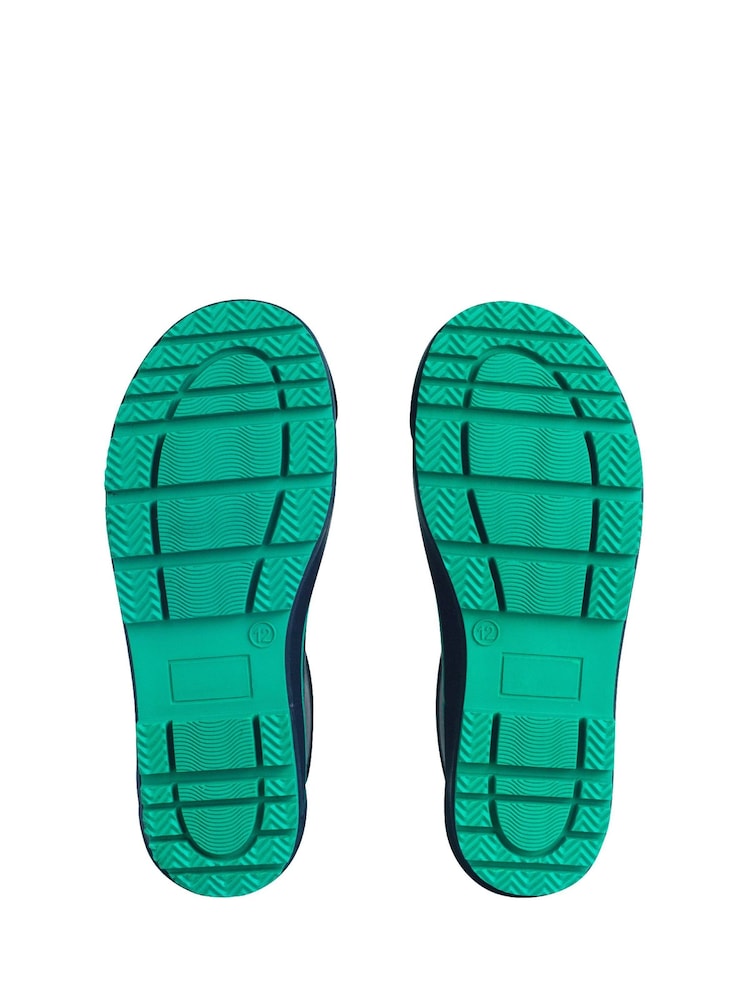 Verde - Botas de agua con diseño de dinosaurio y cordón superior Little Puddle de Start Rite - Imagen 5 de 5