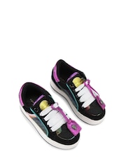 Kurt Geiger London Junior Mini Southbank Tag Black Trainers - Image 2 of 4