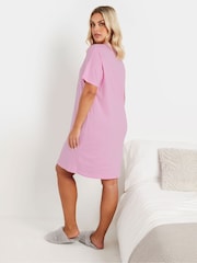 Yours Curve Pink Dream Starts Here Sleeptee 2 Pack - Image 3 of 8