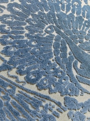Laura Ashley Dusky Seaspray Peacock Damask Cushion - Image 4 of 4