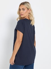 Yours Curve Blue Core Short Sleeve T-Shirts 5 Pack - Image 3 of 10