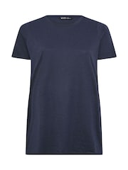 Yours Curve Blue Core Short Sleeve T-Shirts 5 Pack - Image 7 of 10