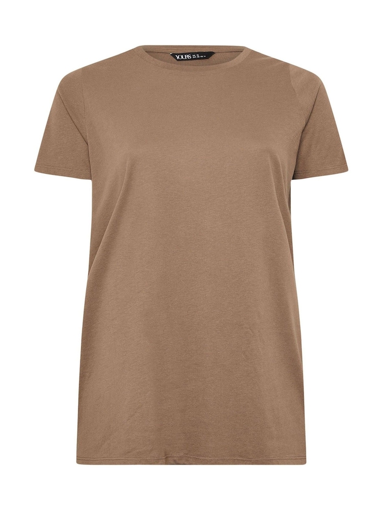 Yours Curve Blue Core Short Sleeve T-Shirts 5 Pack - Image 8 of 10