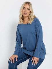 Yours Curve Grey Core Long Sleeve T-Shirts 3 Pack - Image 2 of 6