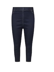 Yours Curve Blue Cropped Jenny Jeggings - Image 5 of 5