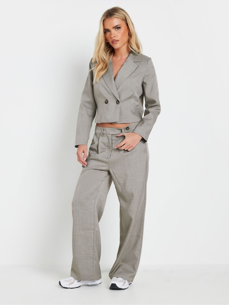 PixieGirl Petite Grey 2 Buttoned Short Jacket - Image 2 of 6 PixieGirl Petite Grey 2 Buttoned Short Jacket - Image 2 of 6