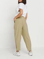 PixieGirl Petite Natural Barrel Button Cuffed Trousers - Image 3 of 5