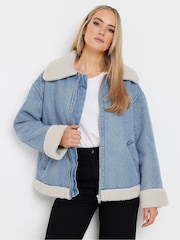 Long Tall Sally Denim e Long Tall Borg Jacket - Imagem 1 de 5
