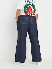 Yours Curve Blue Denim 100% Cotton Jeans - Image 3 of 5
