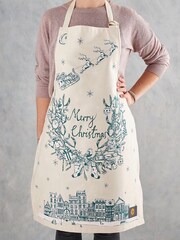 Victoria Eggs Teal Night Before Christmas Apron - Image 2 of 4