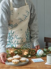 Victoria Eggs Teal Night Before Christmas Apron - Image 3 of 4