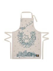 Victoria Eggs Teal Night Before Christmas Apron - Image 4 of 4