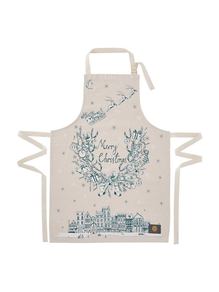 Victoria Eggs Teal Night Before Christmas Apron - Image 4 of 4