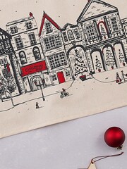Victoria Eggs Red Santas Sleigh Christmas Tea Towels Set of 2 - Image 2 of 3