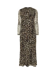 M&Co Midikleid aus Netzstoff mit Leoparden-Print - Bild 5 von 5