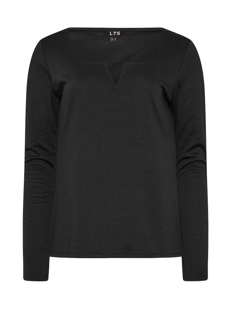 Long Tall Sally Black Square Notch Neck Top - Image 5 of 5 Long Tall Sally Black Square Notch Neck Top - Image 5 of 5