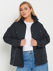 Yours Curve Blue Raglan Lightweight Jacket - Image 1 of 6