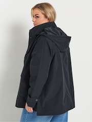 Yours Curve Blue Raglan Lightweight Jacket - Image 5 of 6