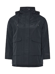 Yours Curve Blue Raglan Lightweight Jacket - Image 6 of 6