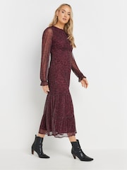 Long Tall Sally Сетчатый леопардовый принт многоярусного платья - Image 2 of 5