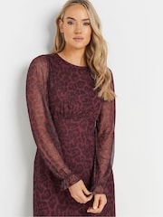 Long Tall Sally Сетчатый леопардовый принт многоярусного платья - Image 4 of 5
