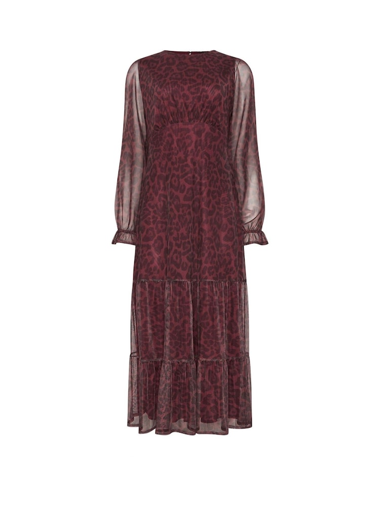 Long Tall Sally Сетчатый леопардовый принт многоярусного платья - Image 5 of 5