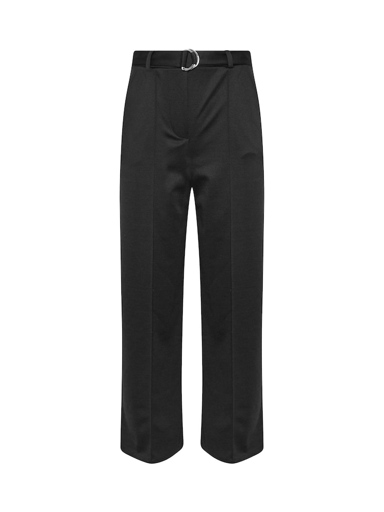 PixieGirl Petite Black Buckle Wide Leg Trousers - Image 5 of 5