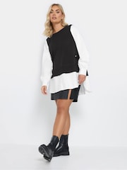 Yours Curve Black Vest Short - Image 7 of 9