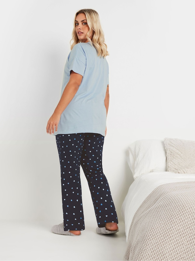 Conjunto de pijama de algodón 100 % con puños y diseño "Sleep All Weekend" de Yours Curve - Imagen 2 de 5 Conjunto de pijama de algodón 100 % con puños y diseño "Sleep All Weekend" de Yours Curve - Imagen 2 de 5
