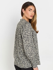 Long Tall Sally Grey Yoke Button Shirt - Image 3 of 5