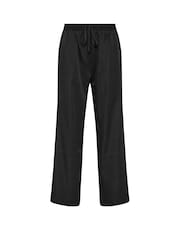 PixieGirl Petite Black Tie Waist Wide Leg Trousers - Image 5 of 5