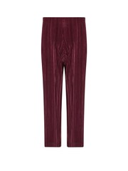 PixieGirl Petite Red Wide Leg Plisse Trousers - Image 4 of 4