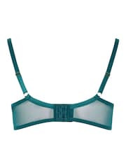 Yours Curve Green Lace Underwired Plunge Bra - Image 7 of 7