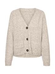 VERO MODA Cream V-Neck Button Through Cardigan - Image 5 of 5