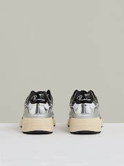 Reiss Gunmetal/Black Volt Overlay Logo Running Trainers - Image 3 of 5