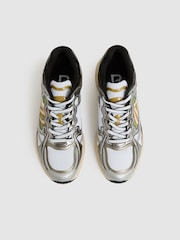 Reiss Gunmetal/Black Volt Overlay Logo Running Trainers - Image 4 of 5