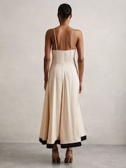 Reiss Neutral Virginia Atelier Corset Midi Dress - Image 6 of 8