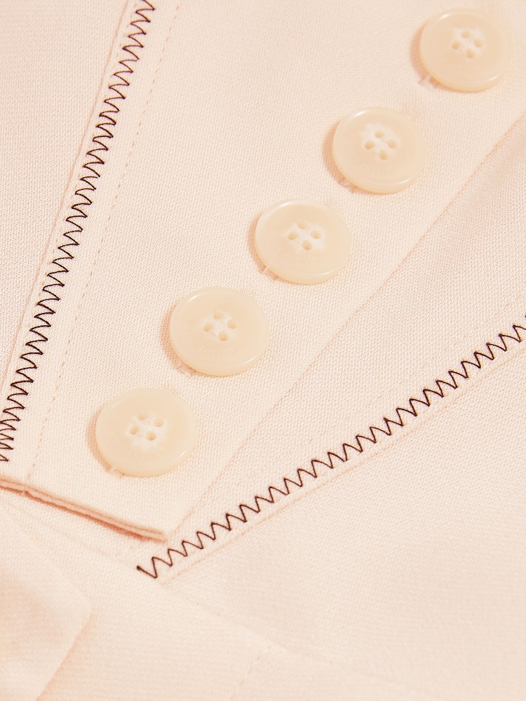 Reiss Neutral Virginia Atelier Corset Midi Dress - Image 8 of 8