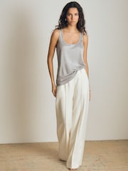 Reiss Silver Branden Atelier Scoop-Neck Vest - Image 3 of 6