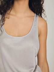 Reiss Silver Branden Atelier Scoop-Neck Vest - Image 4 of 6