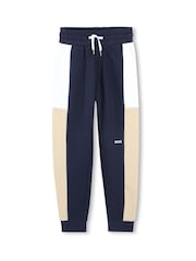 BOSS Blue Logo Colourblock Zip-Up Hoodie And Joggers Set - Image 10 of 14