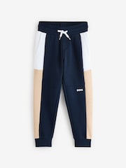 BOSS Blue Logo Colourblock Zip-Up Hoodie And Joggers Set - Image 6 of 14