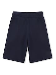 BOSS Blue Logo Jersey Shorts - Image 2 of 2