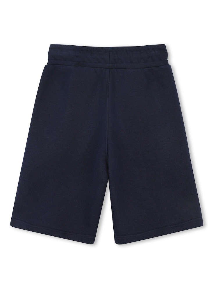 BOSS Blue Logo Jersey Shorts - Image 2 of 2