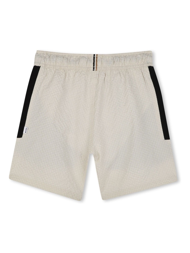BOSS Natural Small Logo Swim Shorts - Image 2 of 2