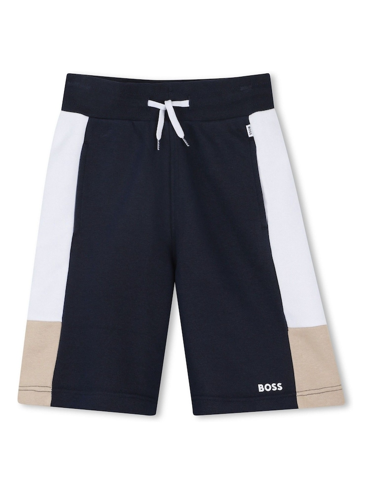 BOSS Colourblock Panel Logo Jersey Shorts - Bild 1 von 2 BOSS Colourblock Panel Logo Jersey Shorts - Bild 1 von 2