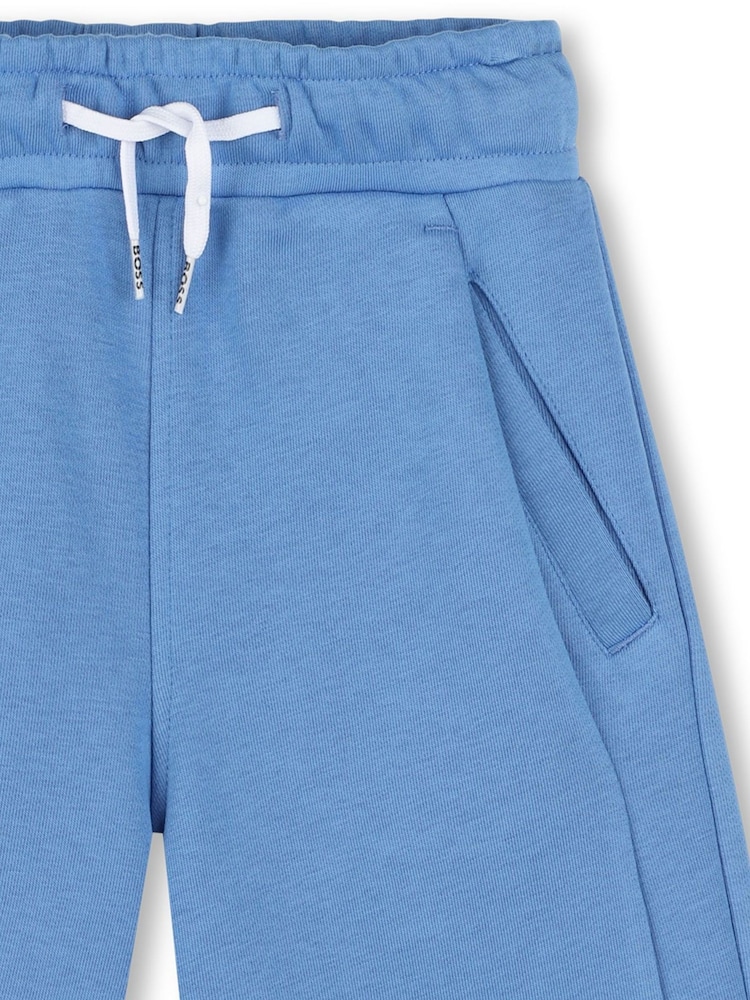 BOSS Blue Logo Jersey Shorts - Image 4 of 4