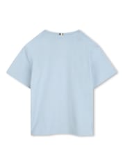 BOSS Blue Logo Short Sleeve T-Shirt & Short Loungewear Set - Image 5 of 8