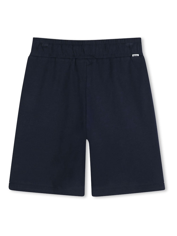 BOSS Blue Logo Short Sleeve T-Shirt & Short Loungewear Set - Image 7 of 8