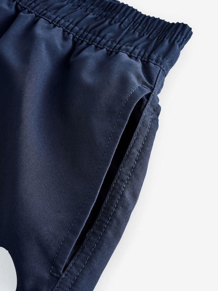 BOSS Blue Vertical Logo Swim Shorts - Image 5 of 5